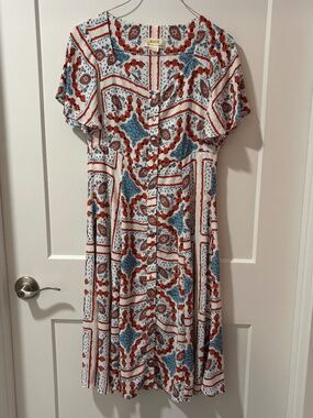 Anthropologie Maeve Praslin Floral Buttondown Dress O